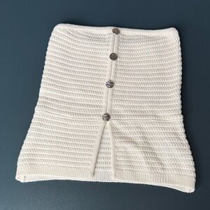 Bershka Off-White Knit Halter top